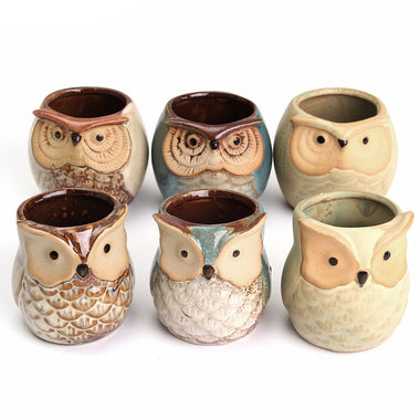 Owl Pots Garden Sculpture