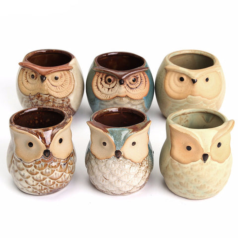 Owl Pots Garden Sculpture