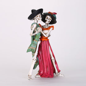 Couple Skeleton Garden Sculpture