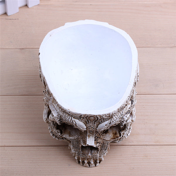 Human Skull Garden Decoration