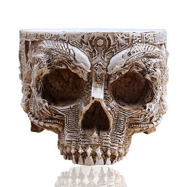 Human Skull Garden Decoration