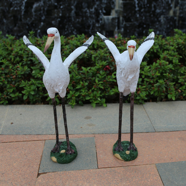 Egret Simulation Garden Sculpture